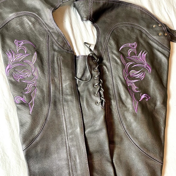 NWOT Milwaukee Leather Ladies' Biker Moto Chaps Size 3XL - Picture 5 of 8